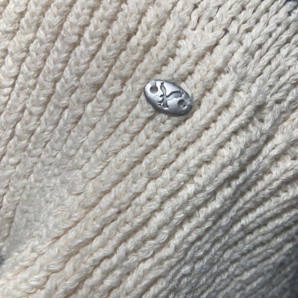 American Eagle Women's Open Knit Cotton Blend Striped Cardigan Sweater - Size M - Picture 4 of 8